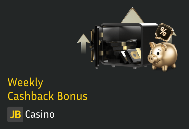 Get Cashback Bonus every Monday, grade it with your VIP Program Level - JB Casino