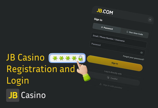 How to Log in and Register at JB Casino